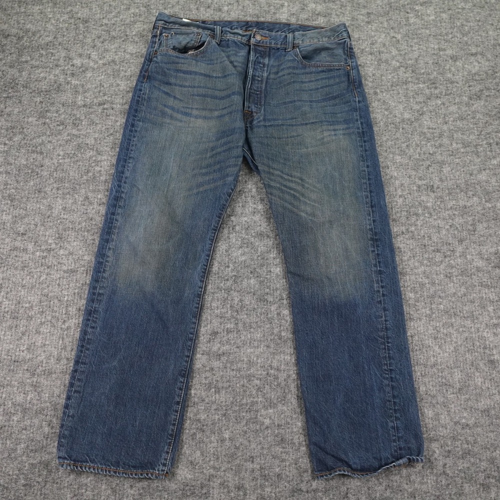Levi's 501XX Jeans Mens 38x30 Blue Denim Straight Leg‎ Button Fly Classic